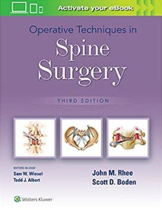 Operative Techniques in Spine Surgery, 3ED
